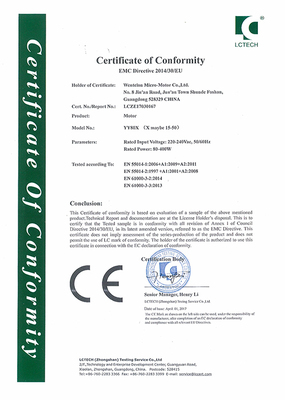 CE-EMC certificate