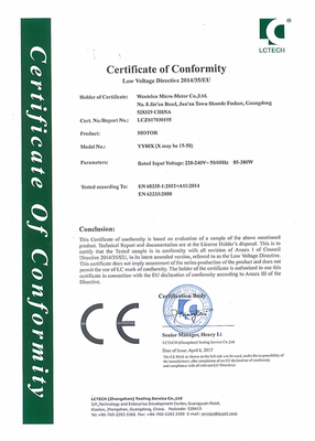 CE-LVD certificate